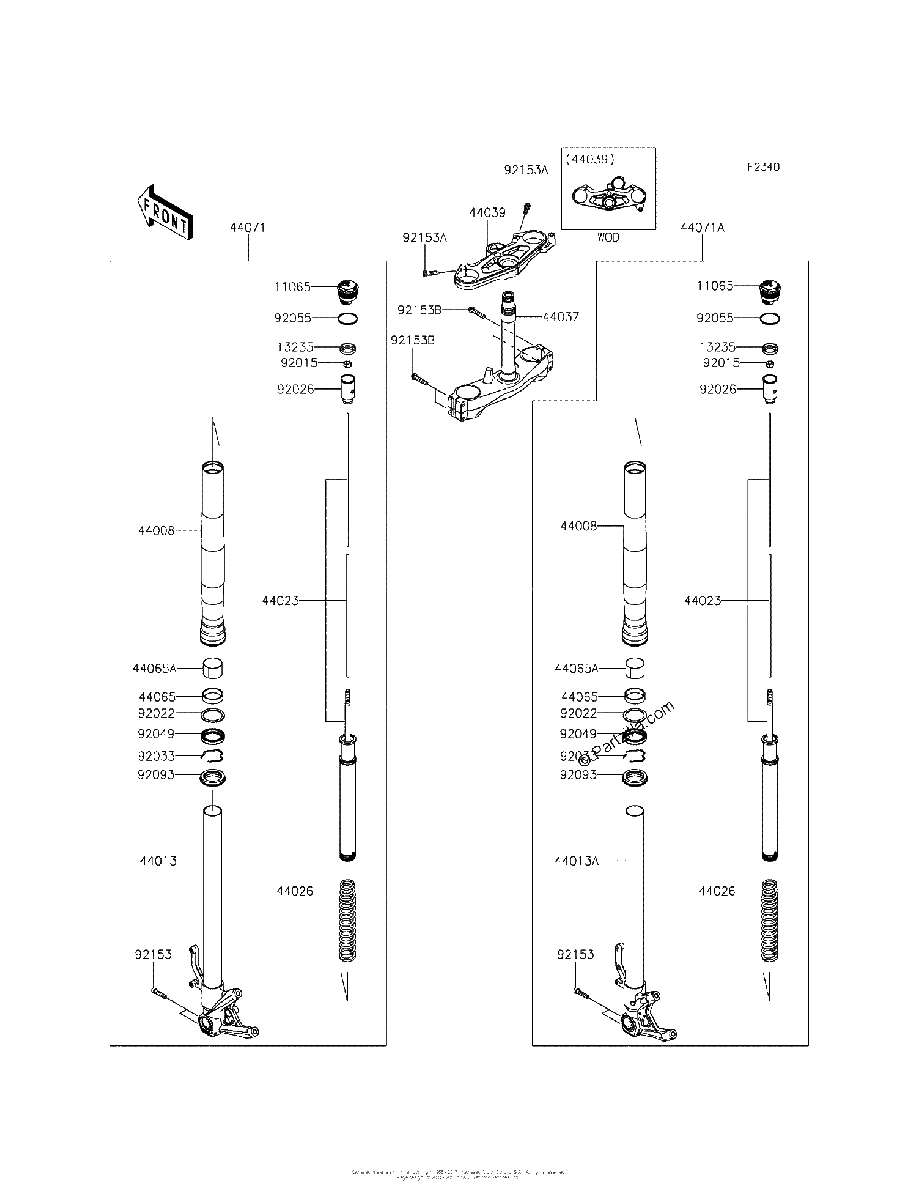 Diagrama de FRONT FORK
