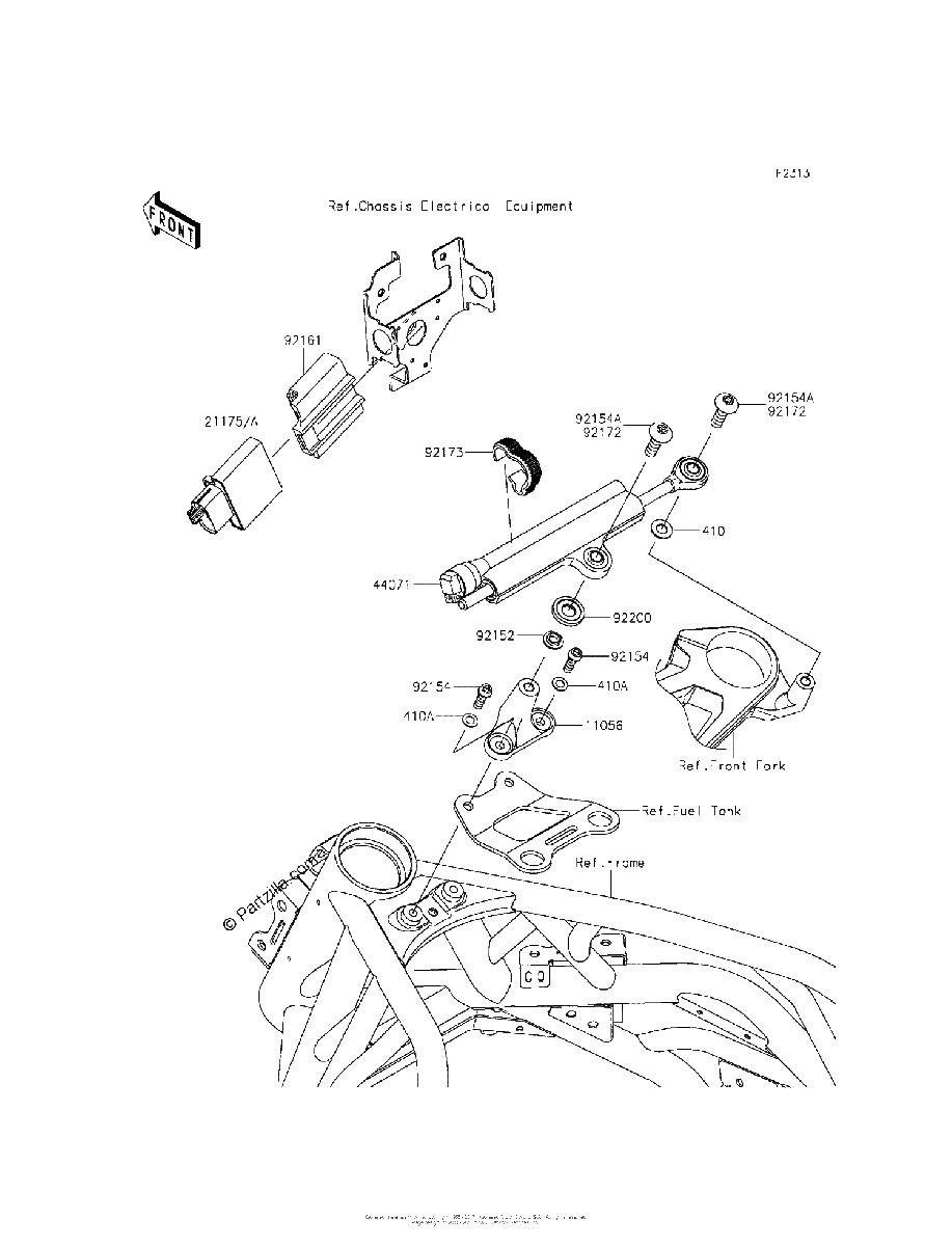 Diagrama de STEERING DAMPER