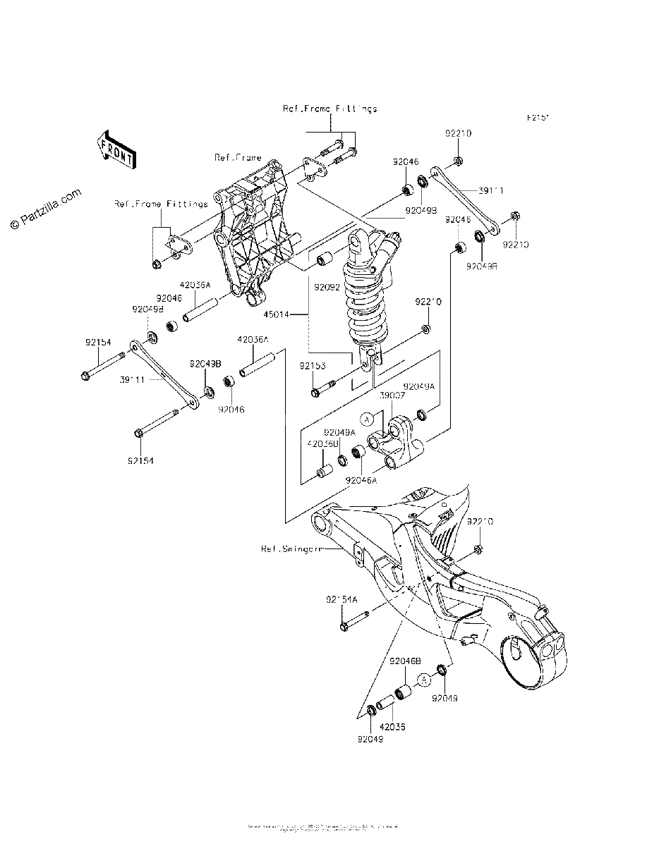 Diagrama de SUSPENSION SHOCK ABSORBER