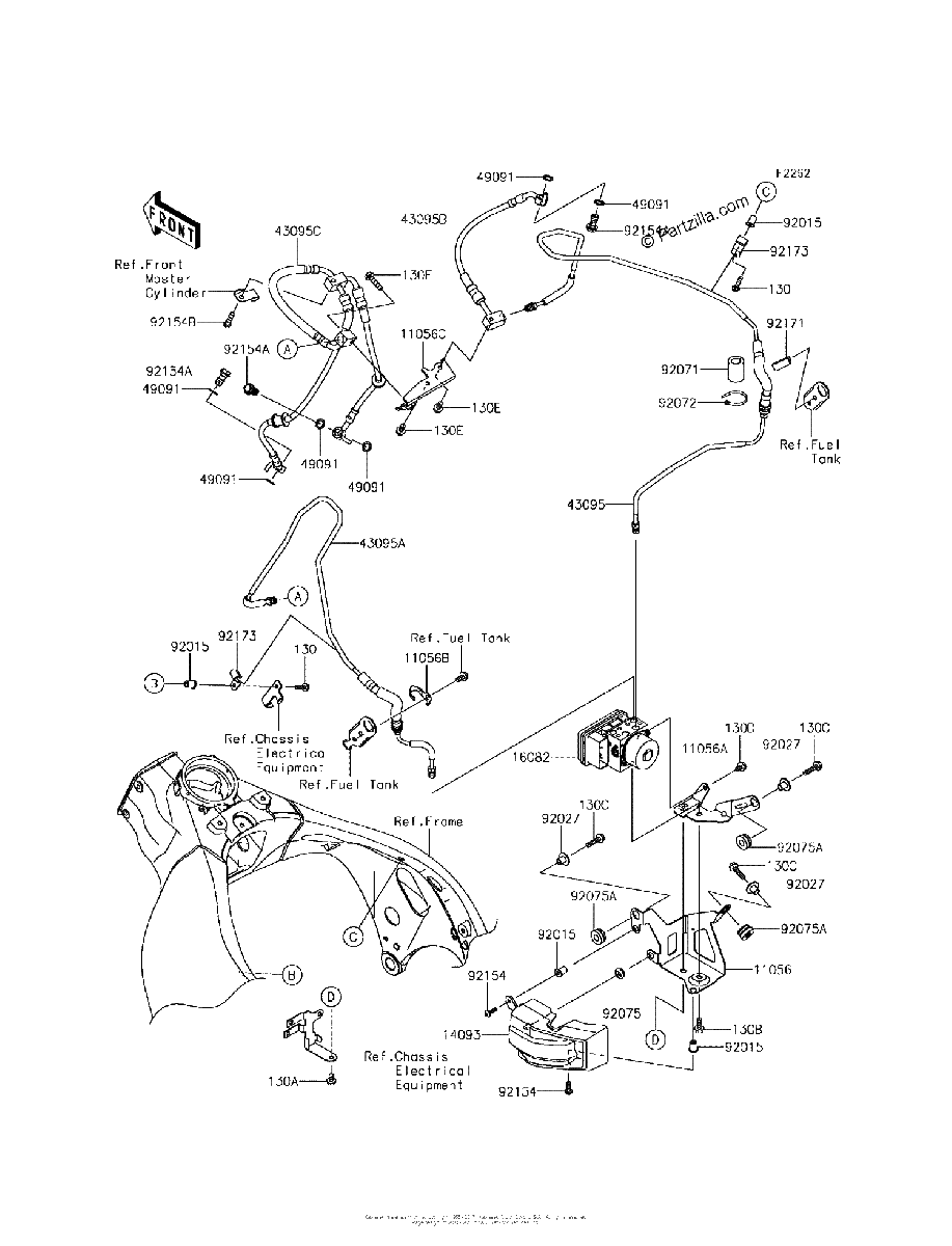 Diagrama de BRAKE PIPING