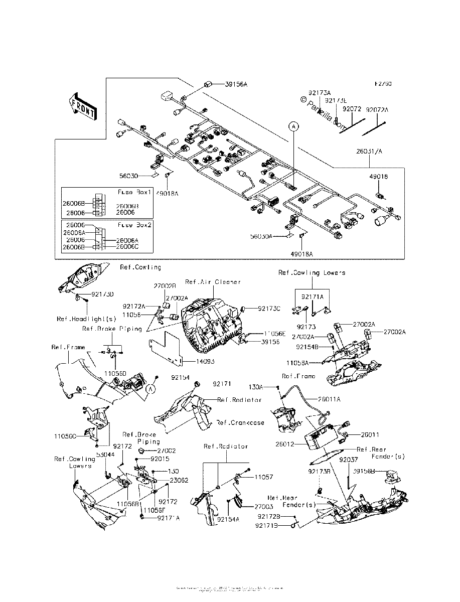 Diagrama de CHASSIS ELECTRICAL EQUIPMENT