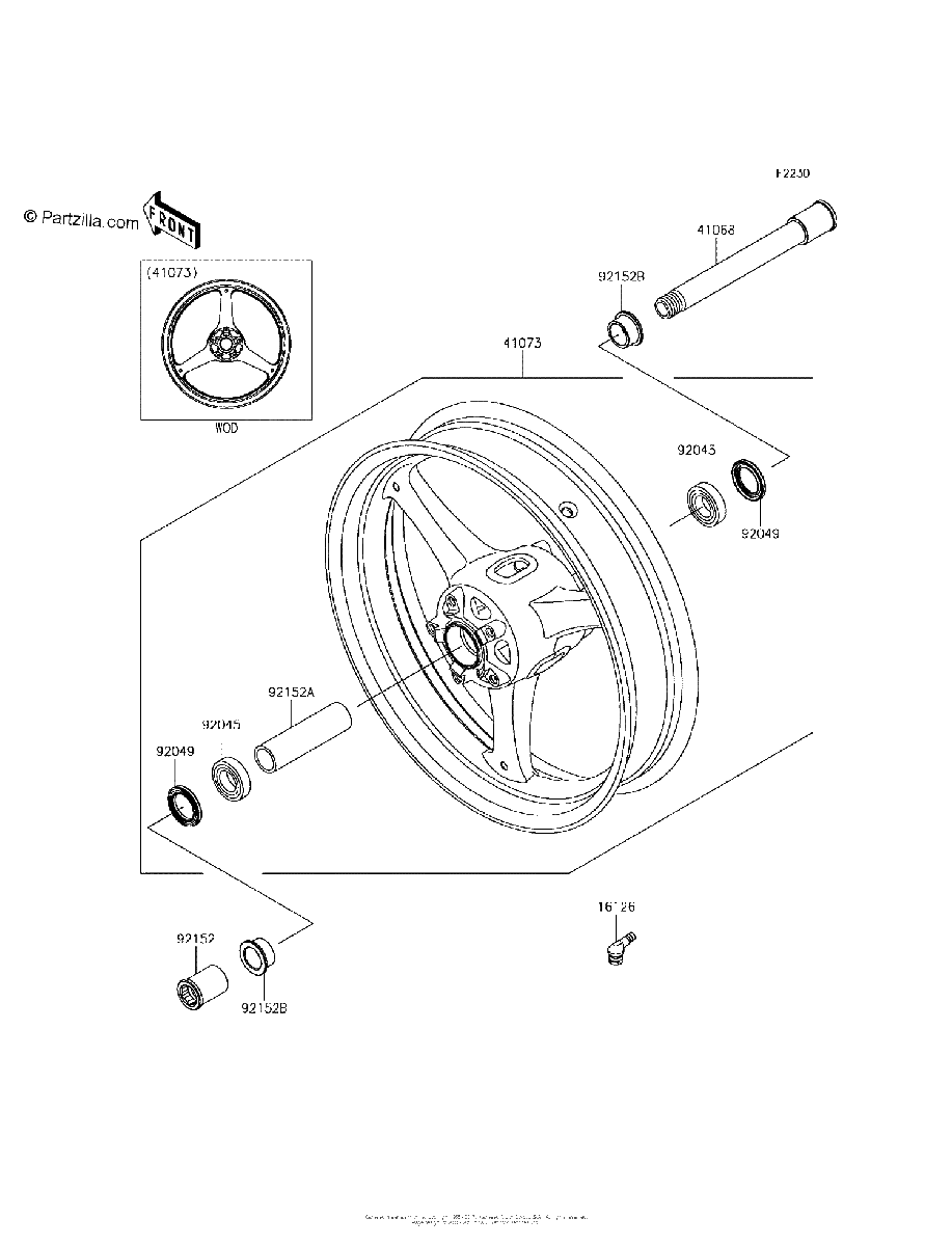 Diagrama de FRONT WHEEL