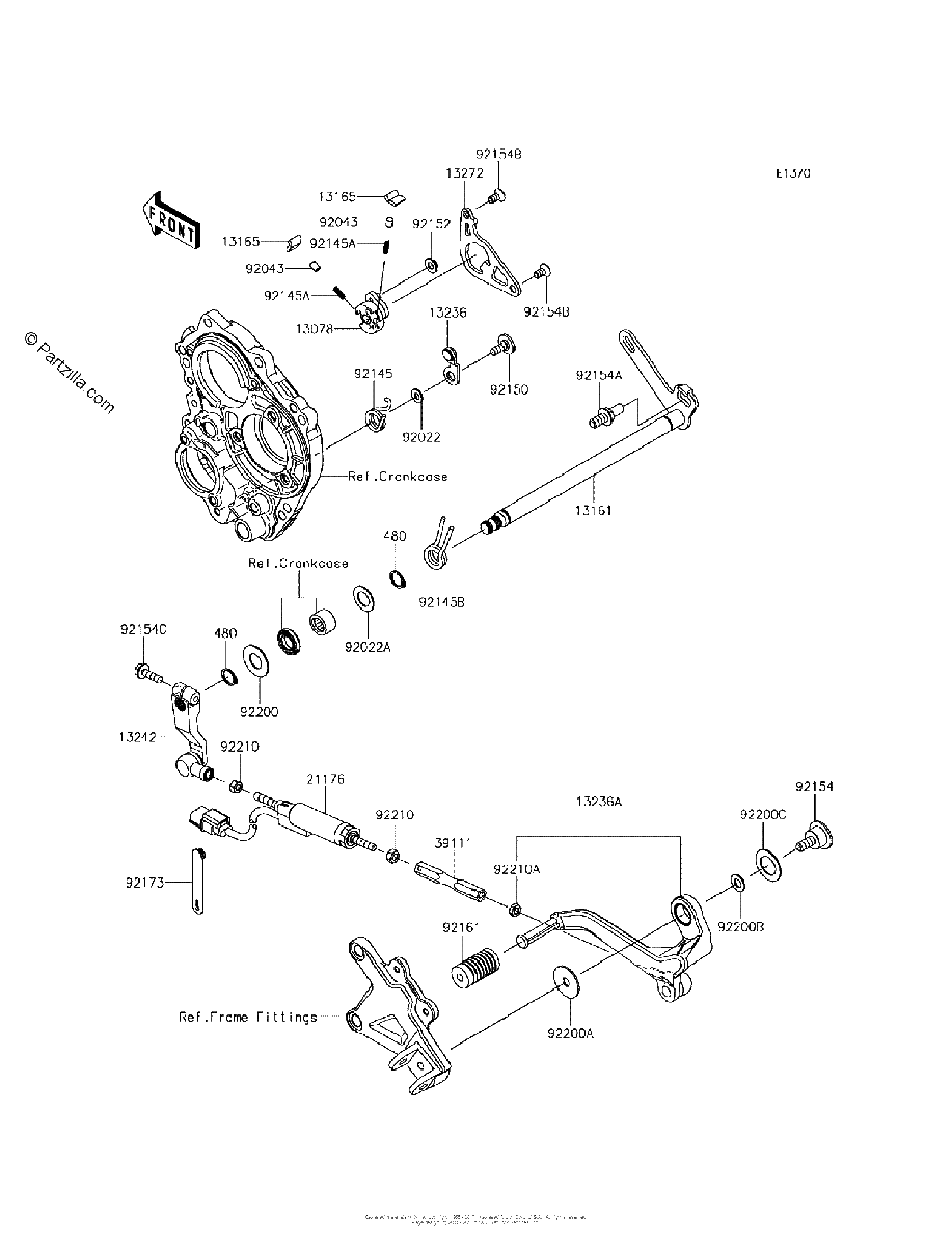 Diagrama de GEAR CHANGE MECHANISM