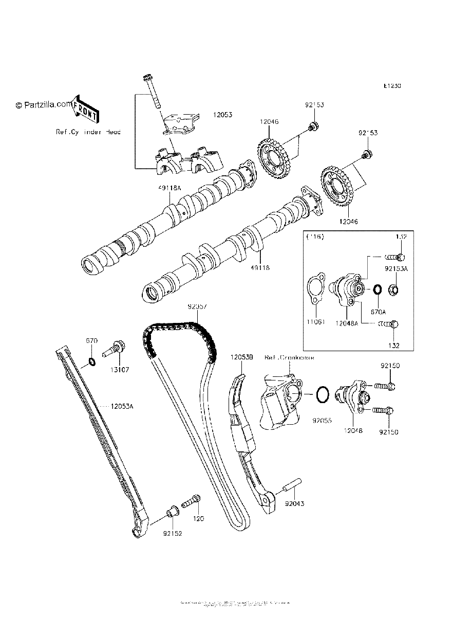Diagrama de CAMSHAFT S TENSIONER
