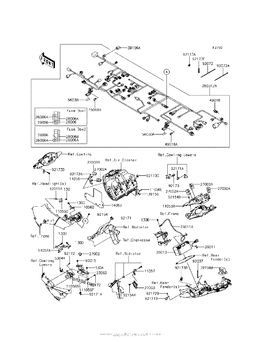 Diagrama de CHASSIS ELECTRICAL EQUIPMENT