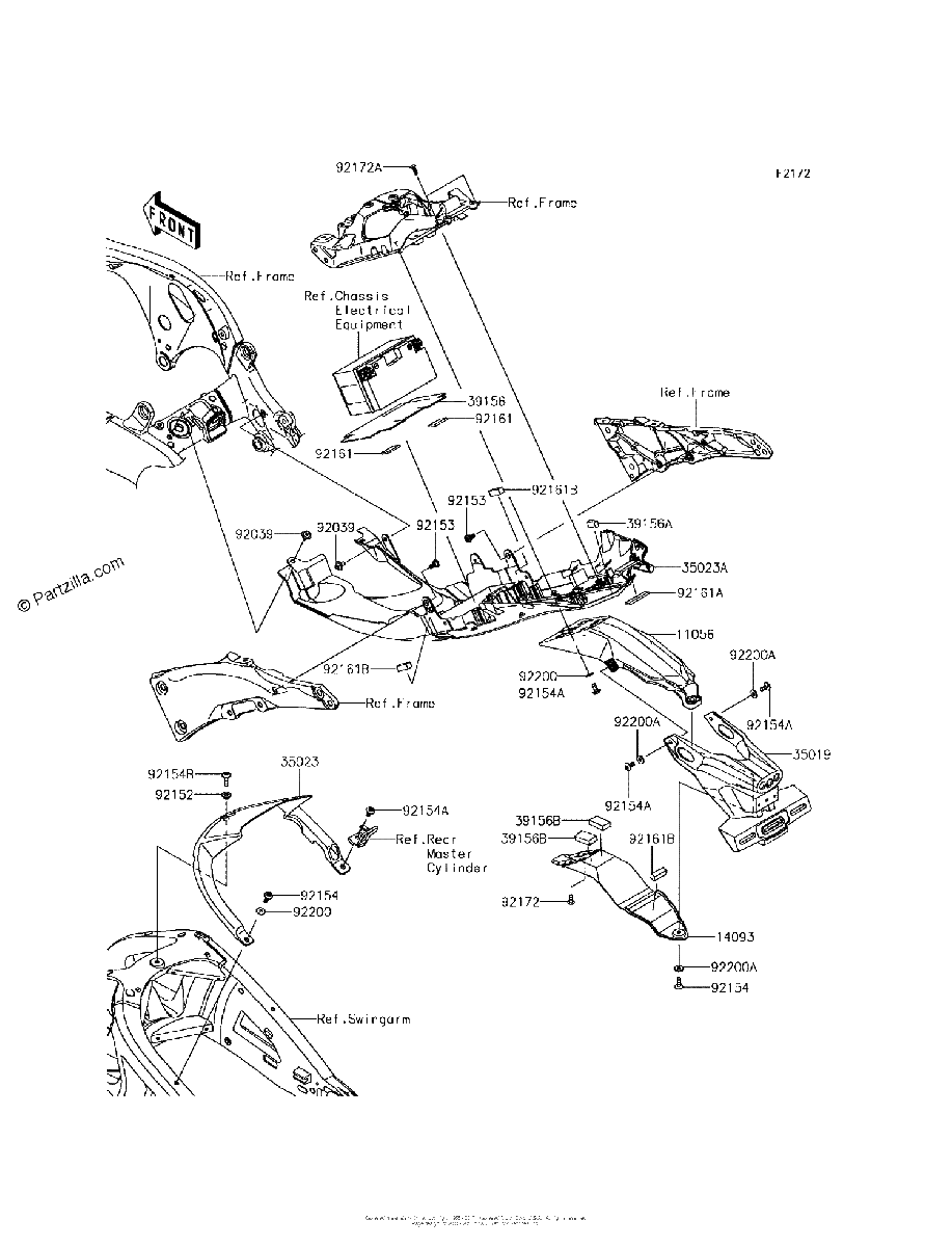 Diagrama de REAR FENDER S