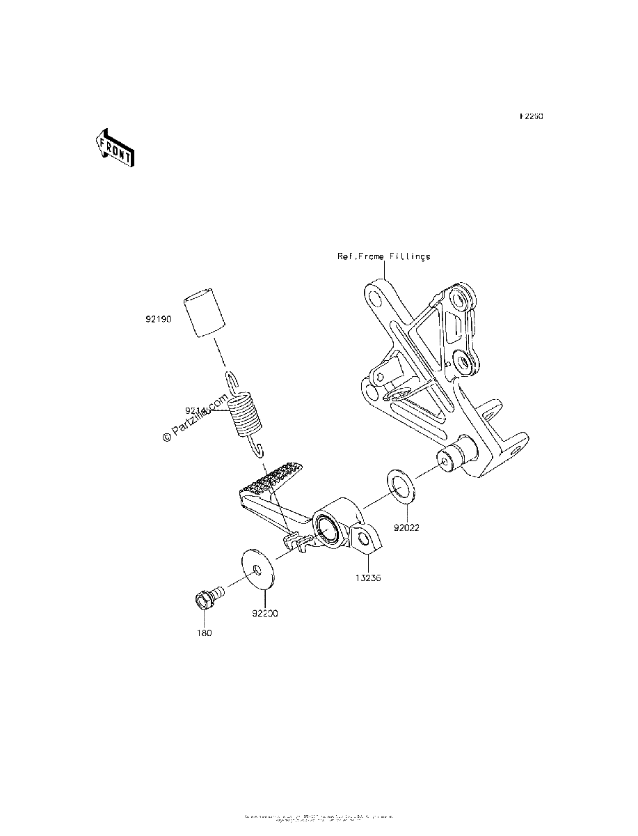 Diagrama de BRAKE PEDAL TORQUE LINK