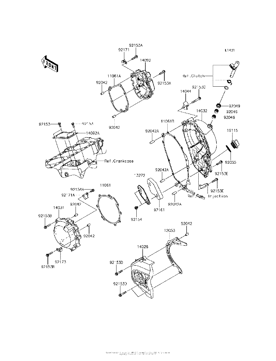Diagrama de ENGINE COVER S