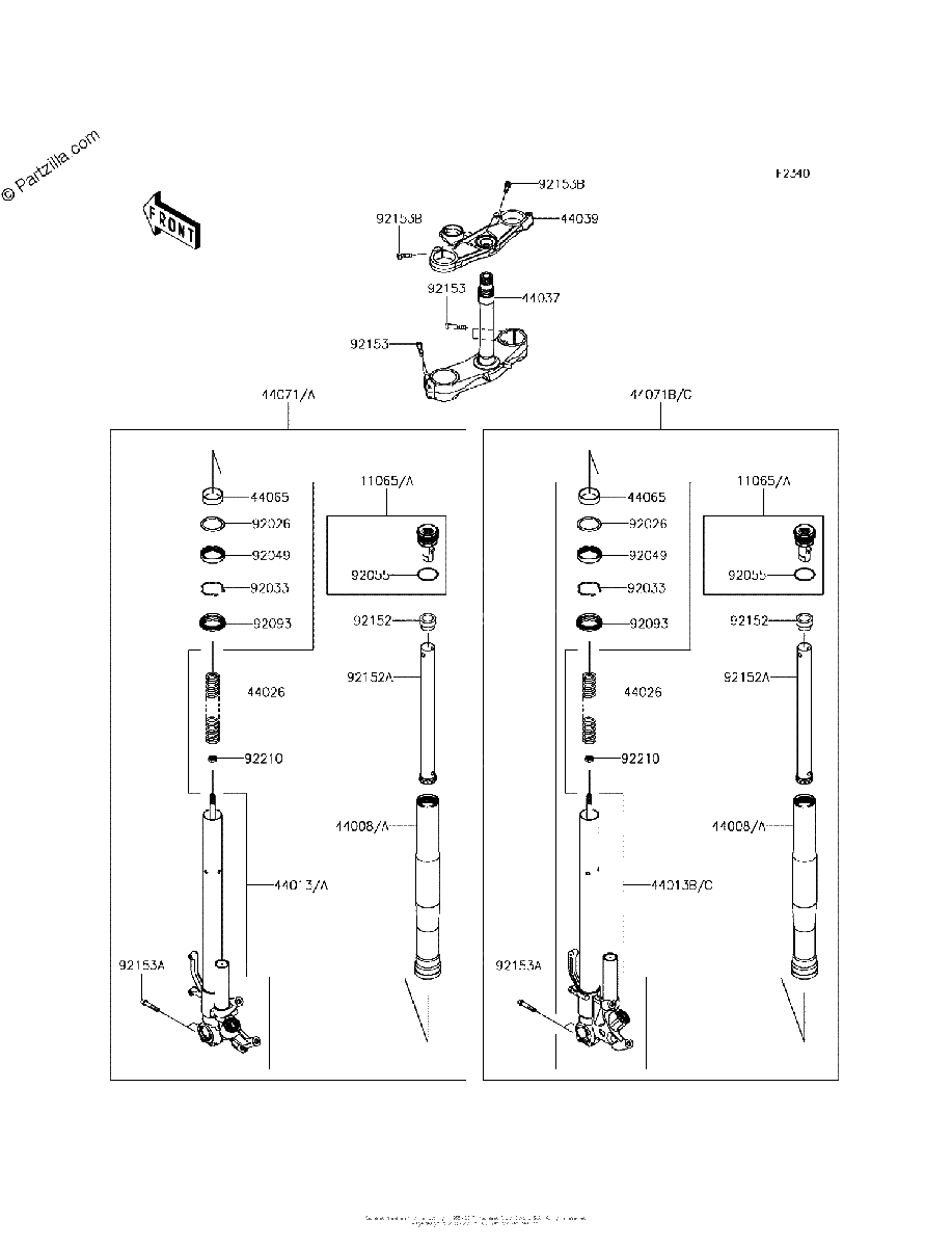 Diagrama de FRONT FORK