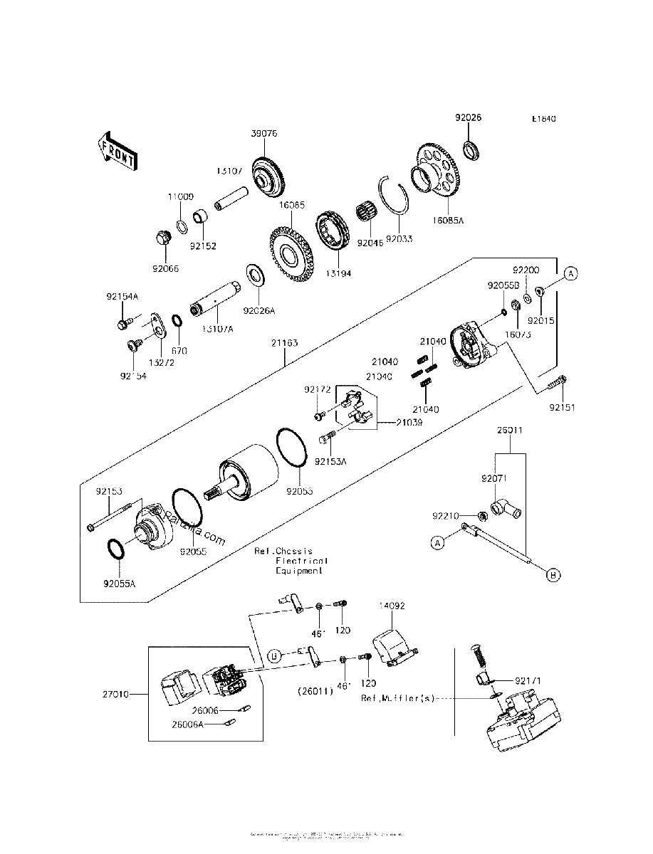 Diagrama de STARTER MOTOR