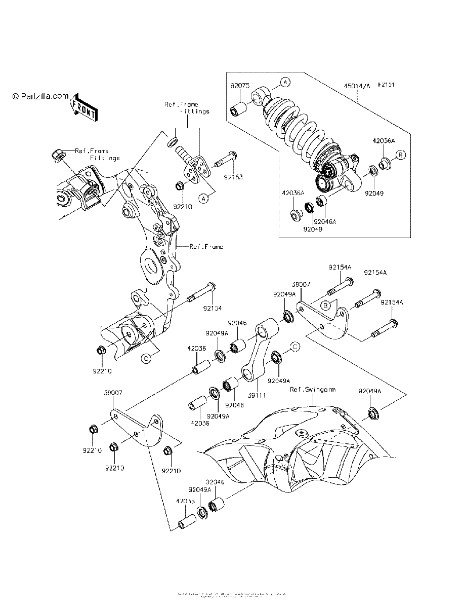 Diagrama de SUSPENSION SHOCK ABSORBER