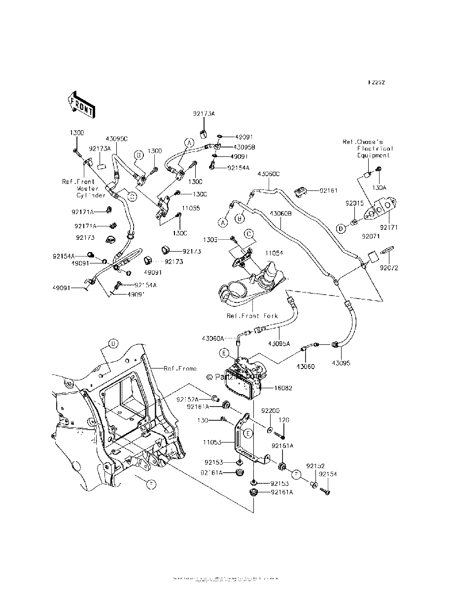 Diagrama de BRAKE PIPING