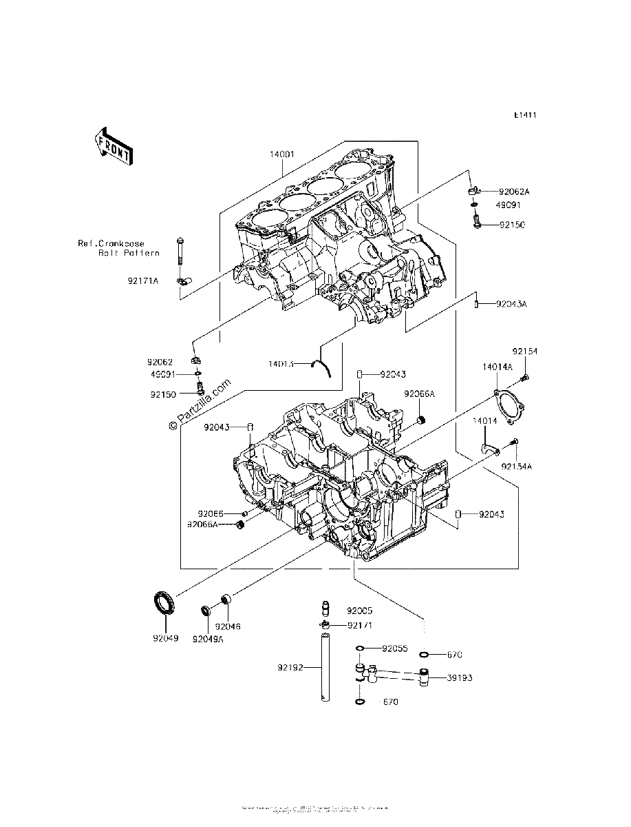 Diagrama de CRANKCASE