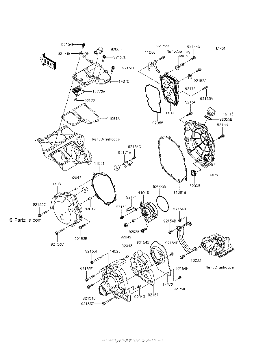 Diagrama de ENGINE COVER S