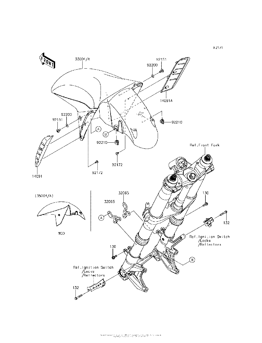 Diagrama de FRONT FENDER S
