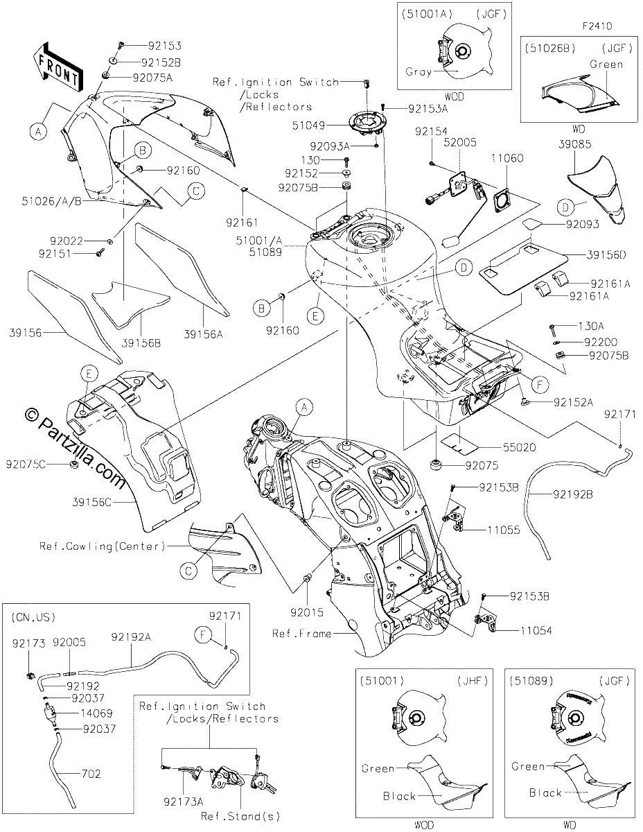 Diagrama de FUEL TANK JGF JHF