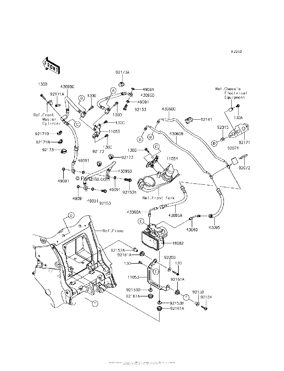 Diagrama de BRAKE PIPING