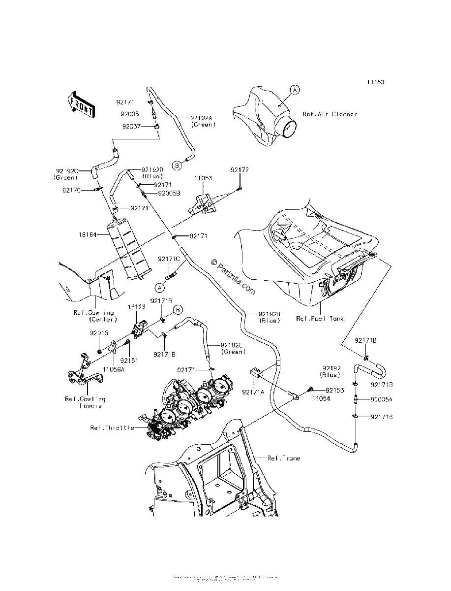 Diagrama de FUEL EVAPORATIVE SYSTEM CA