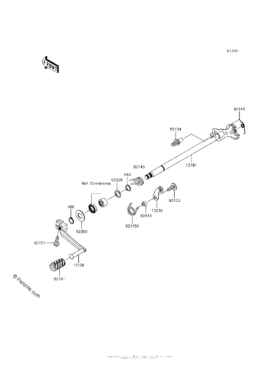 Diagrama de GEAR CHANGE MECHANISM