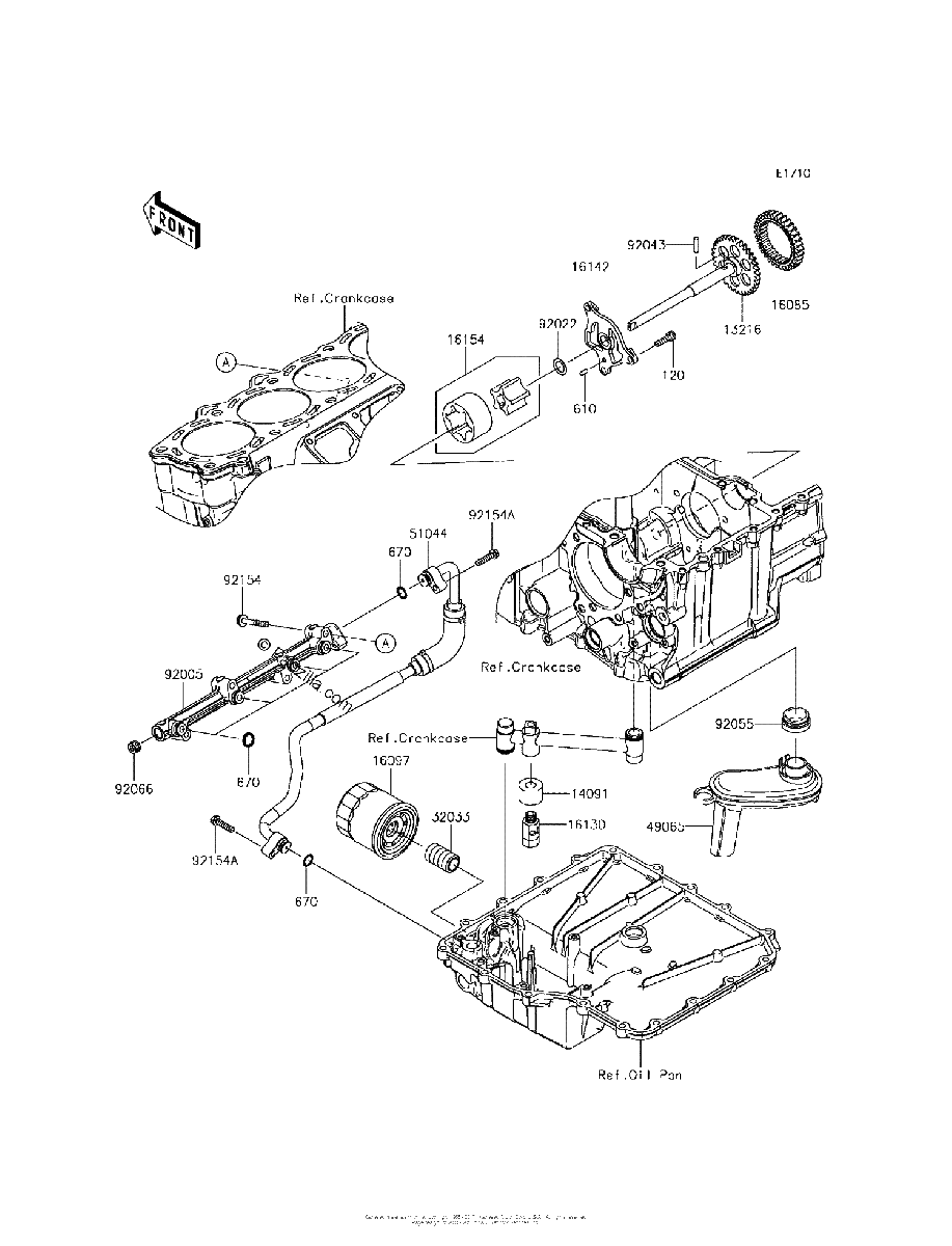 Diagrama de OIL PUMP OIL FILTER