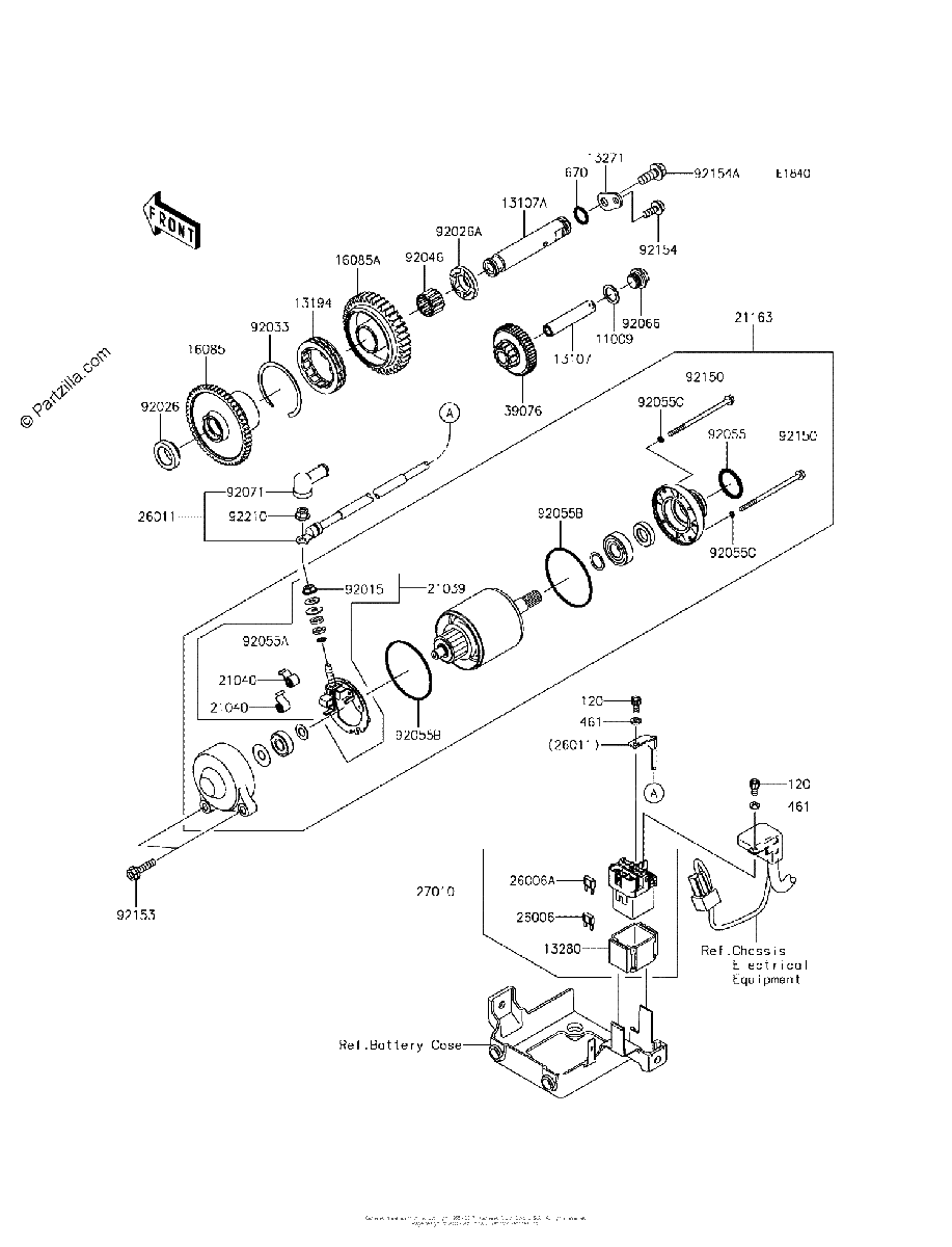 Diagrama de STARTER MOTOR