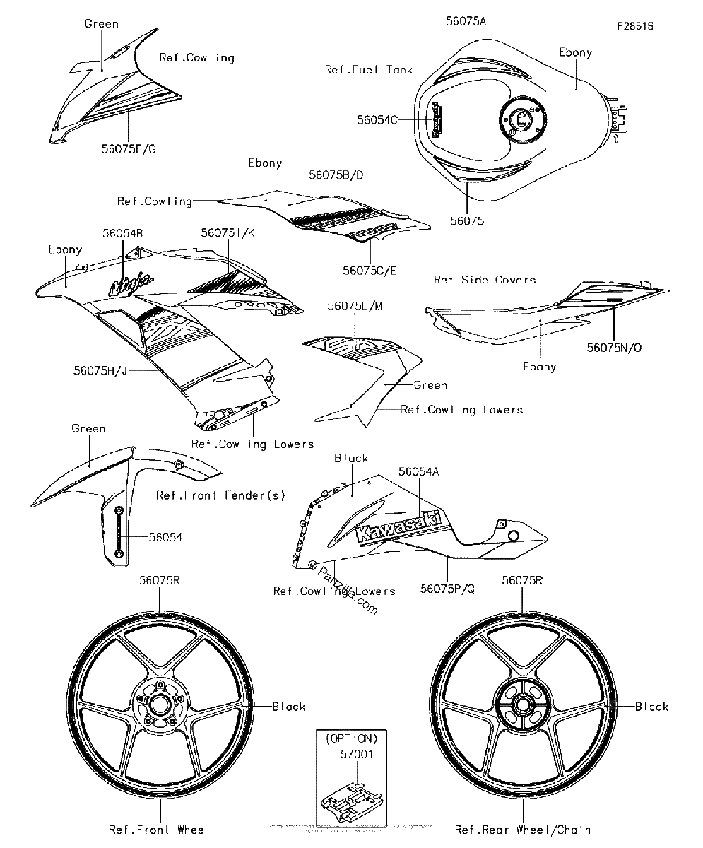 Diagrama de DECALS GREEN FGFA FHFA