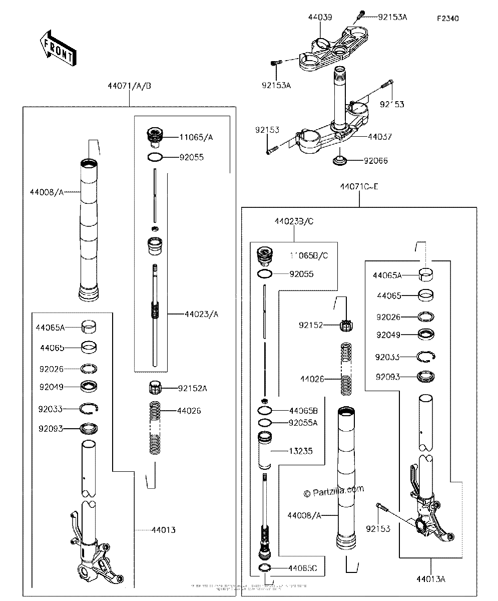 Diagrama de FRONT FORK