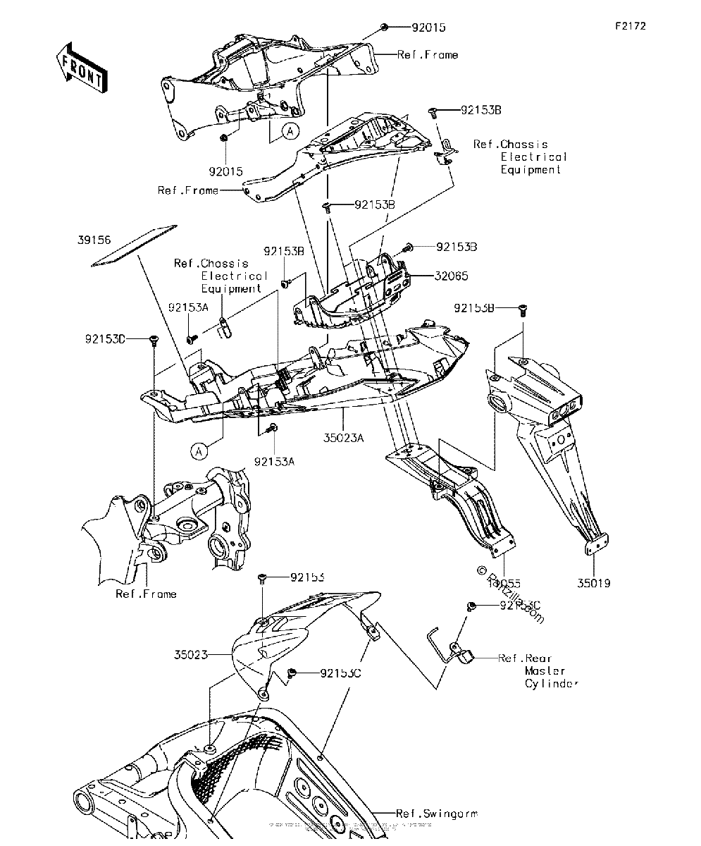 Diagrama de REAR FENDER S