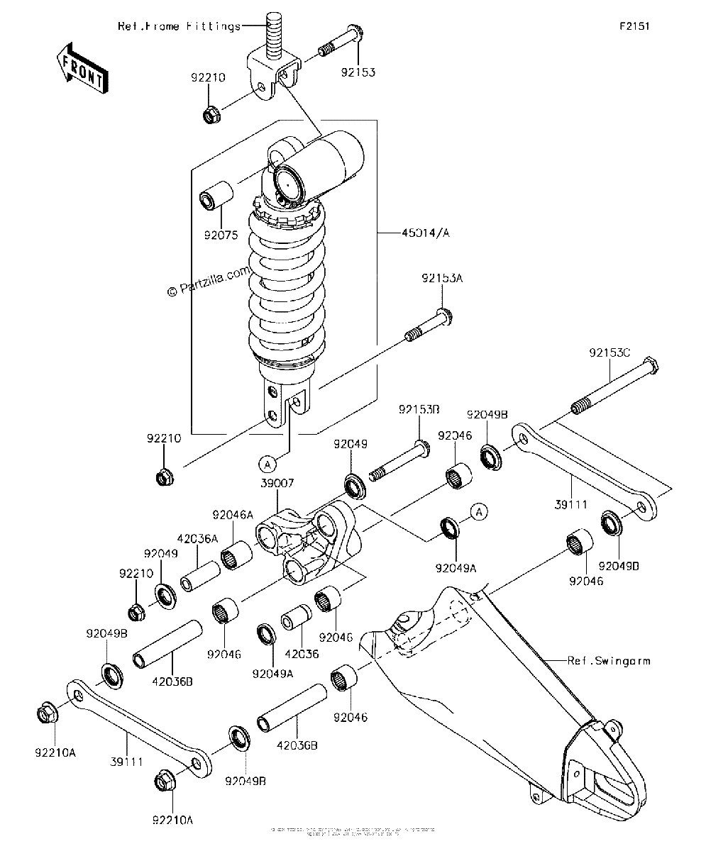 Diagrama de SUSPENSION SHOCK ABSORBER