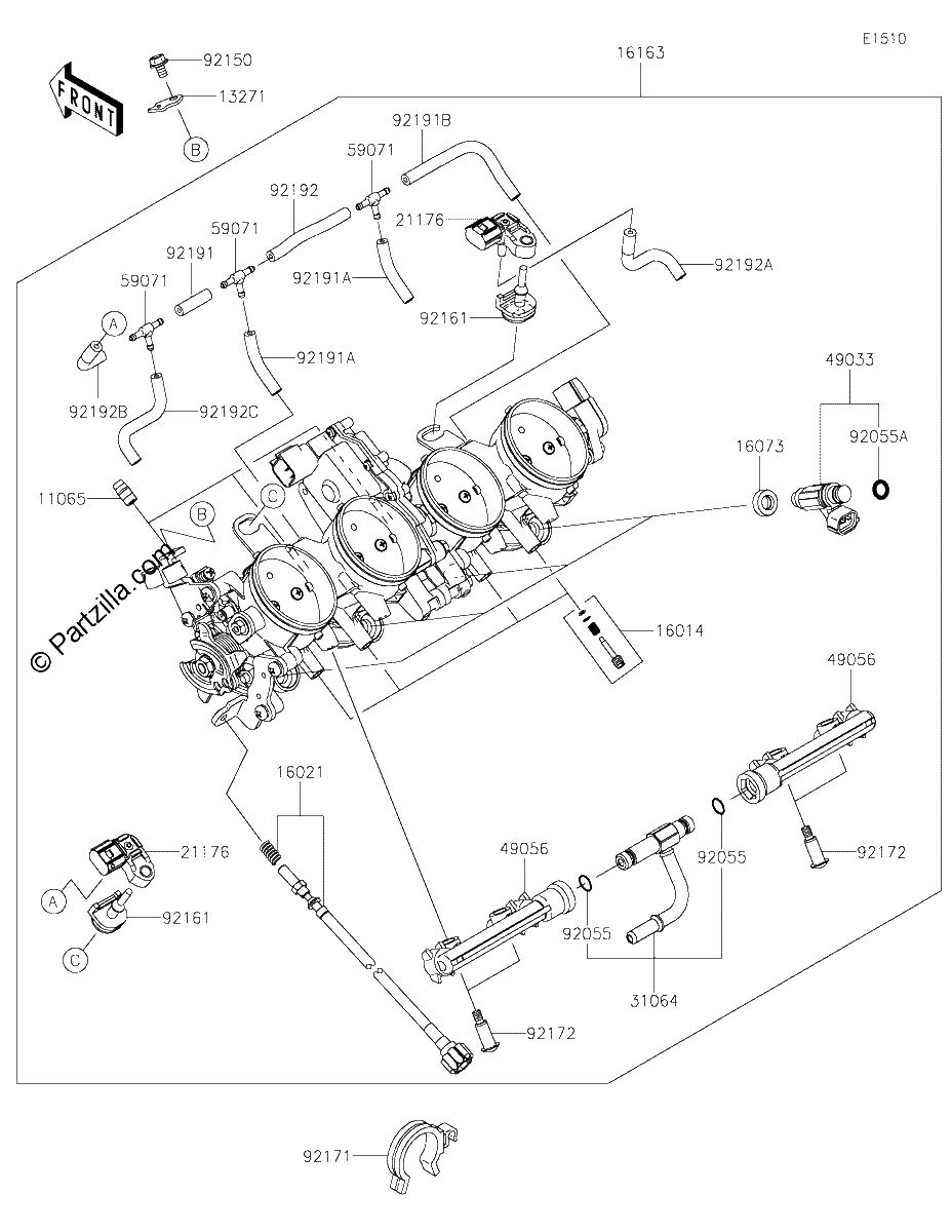 Diagrama de THROTTLE CN US