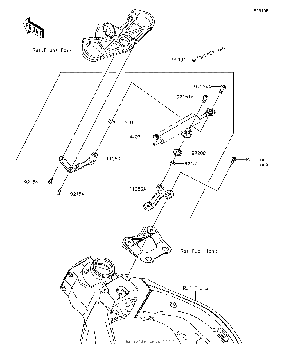 Diagrama de ACCESSORY STEERING DAMPER
