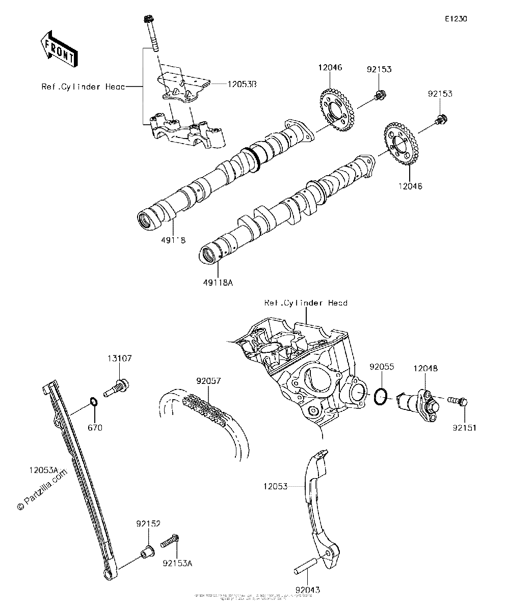 Diagrama de CAMSHAFT S TENSIONER