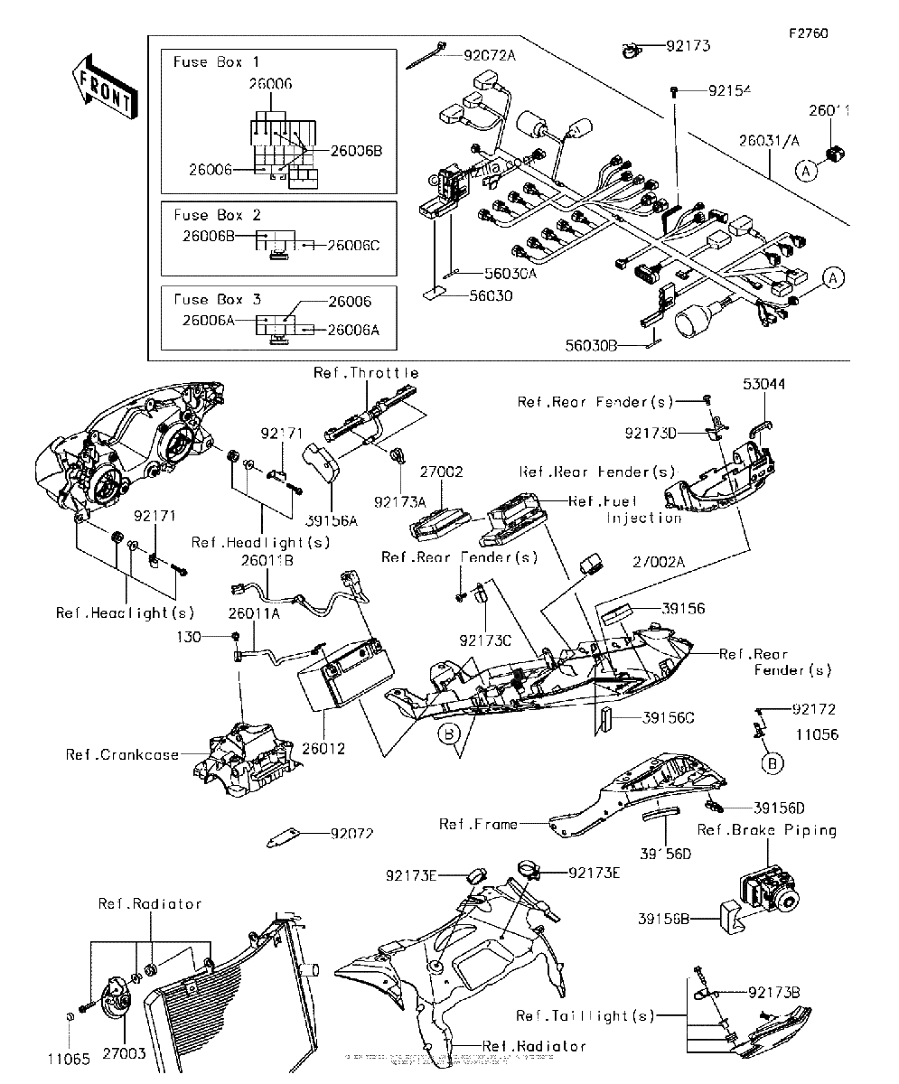 Diagrama de CHASSIS ELECTRICAL EQUIPMENT