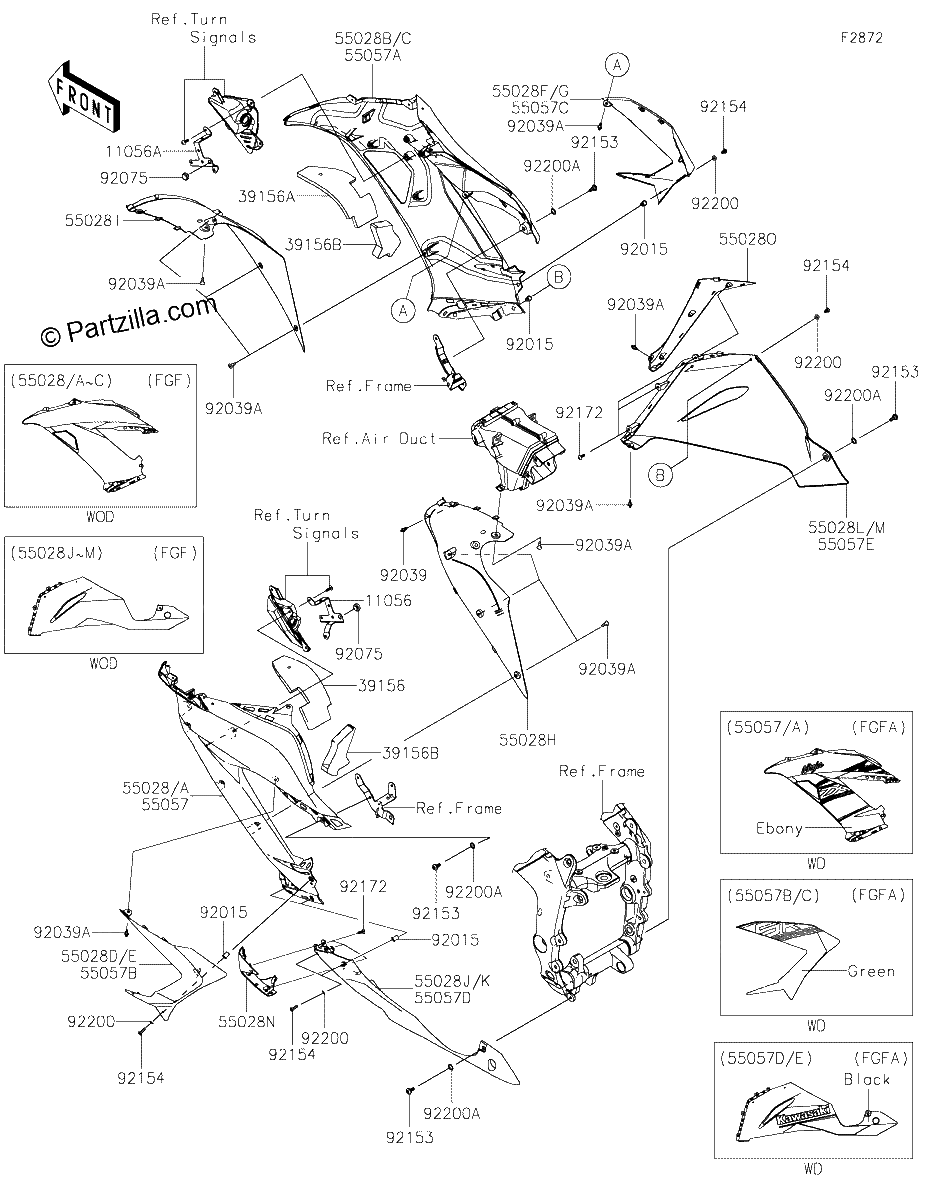 Diagrama de COWLING LOWERS FGF FGFA