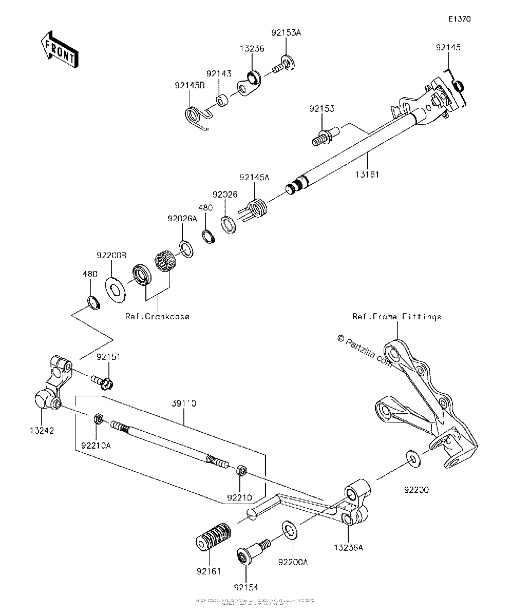 Diagrama de GEAR CHANGE MECHANISM