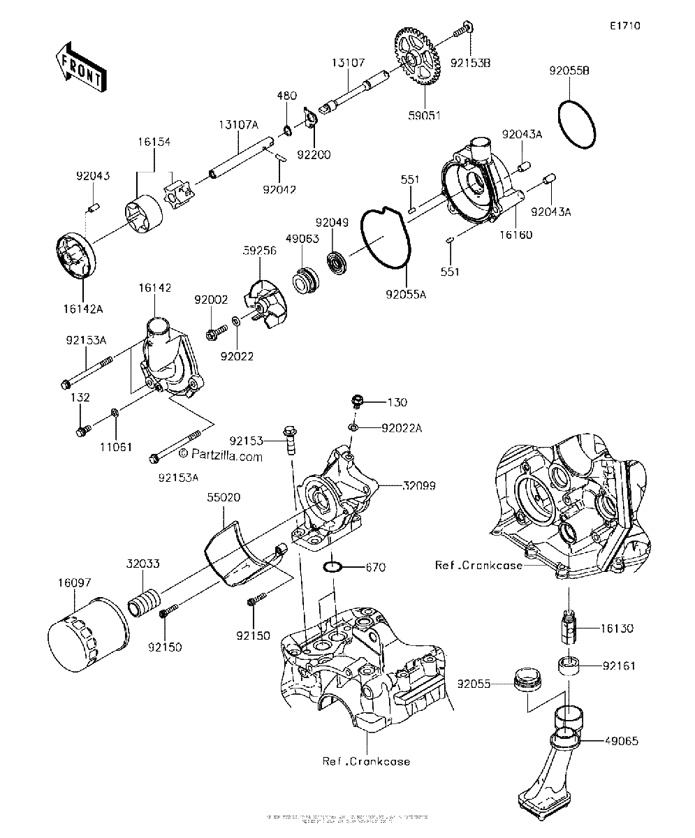 Diagrama de OIL PUMP OIL FILTER