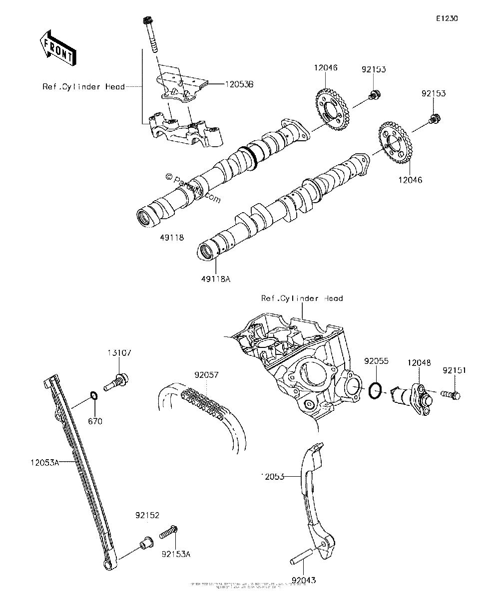 Diagrama de CAMSHAFT S TENSIONER