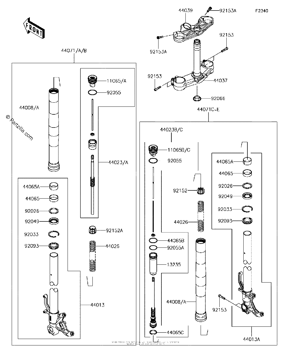 Diagrama de FRONT FORK