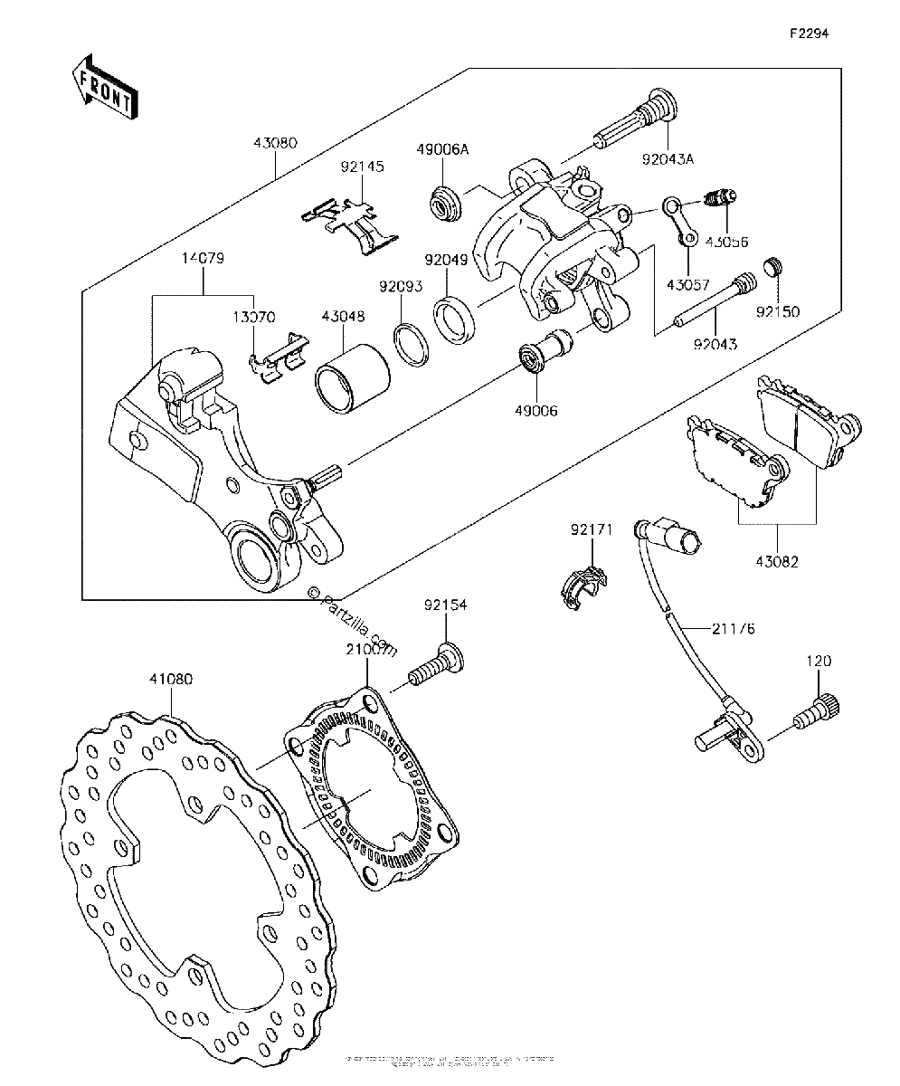 Diagrama de REAR BRAKE