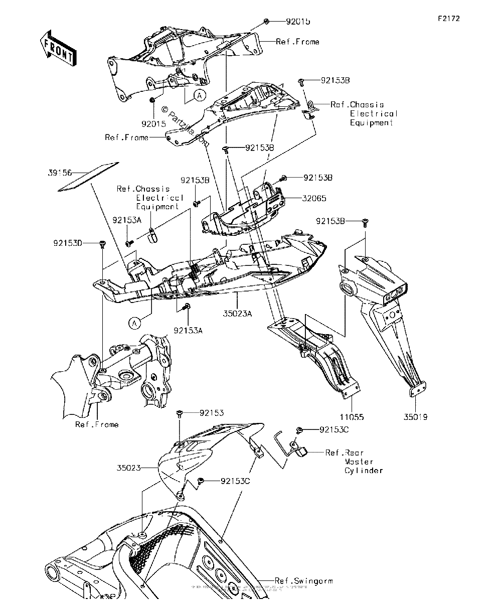 Diagrama de REAR FENDER S