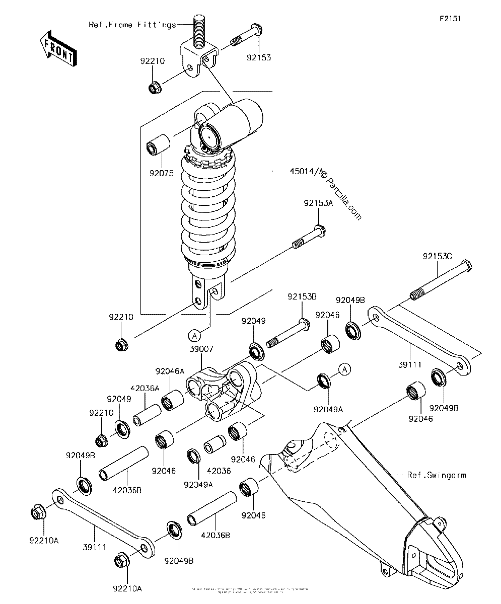 Diagrama de SUSPENSION SHOCK ABSORBER