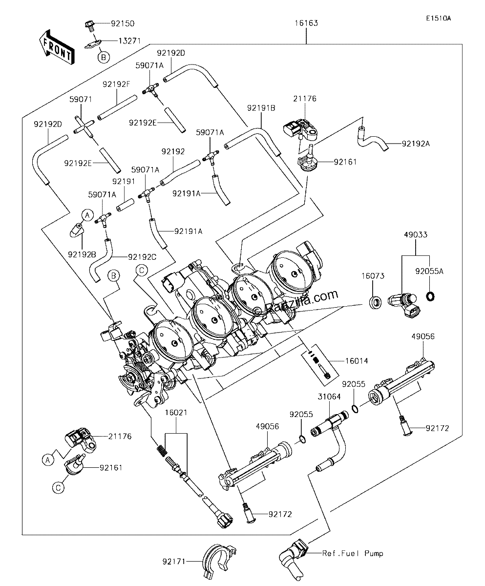 Diagrama de THROTTLE CA