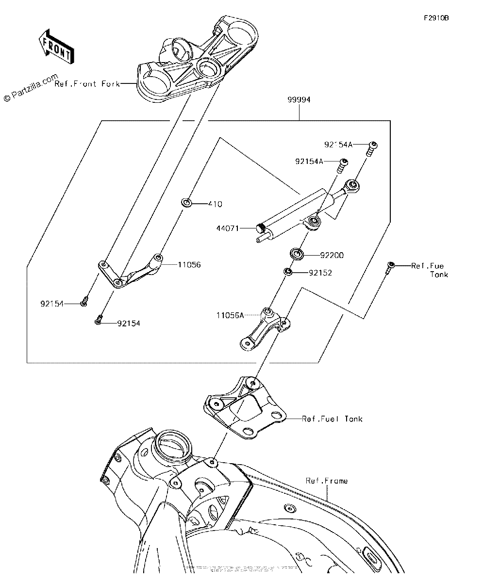 Diagrama de ACCESSORY STEERING DAMPER