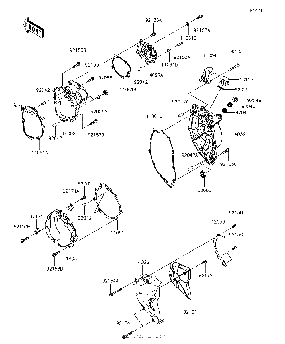 Diagrama de ENGINE COVER S