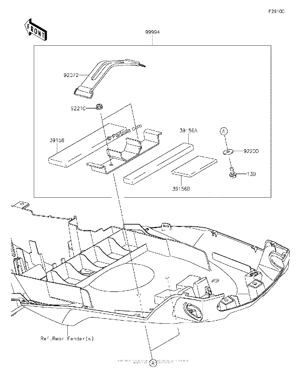 Diagrama de ACCESSORY U LOCK BRACKET