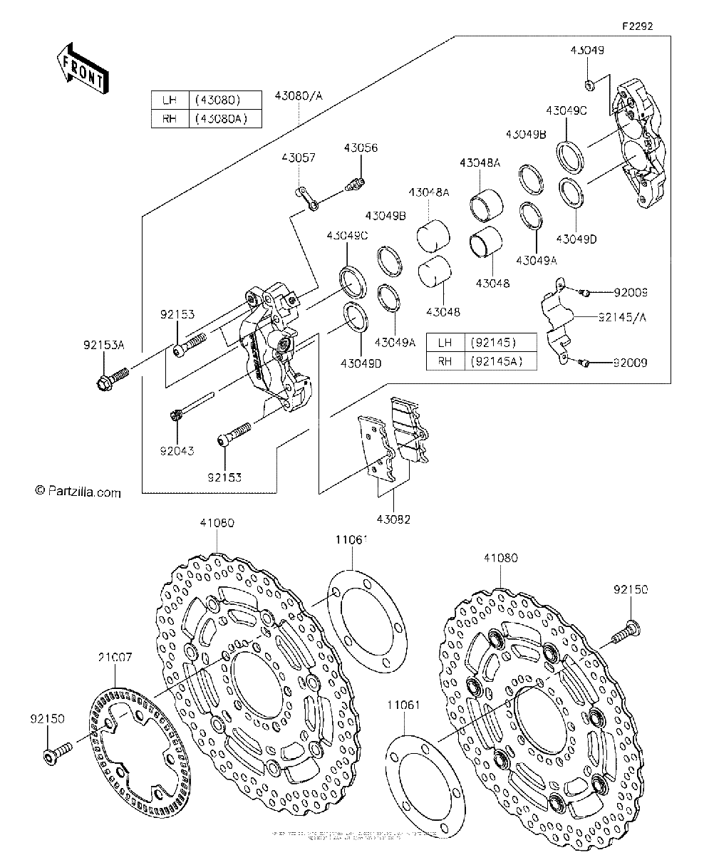 Diagrama de FRONT BRAKE