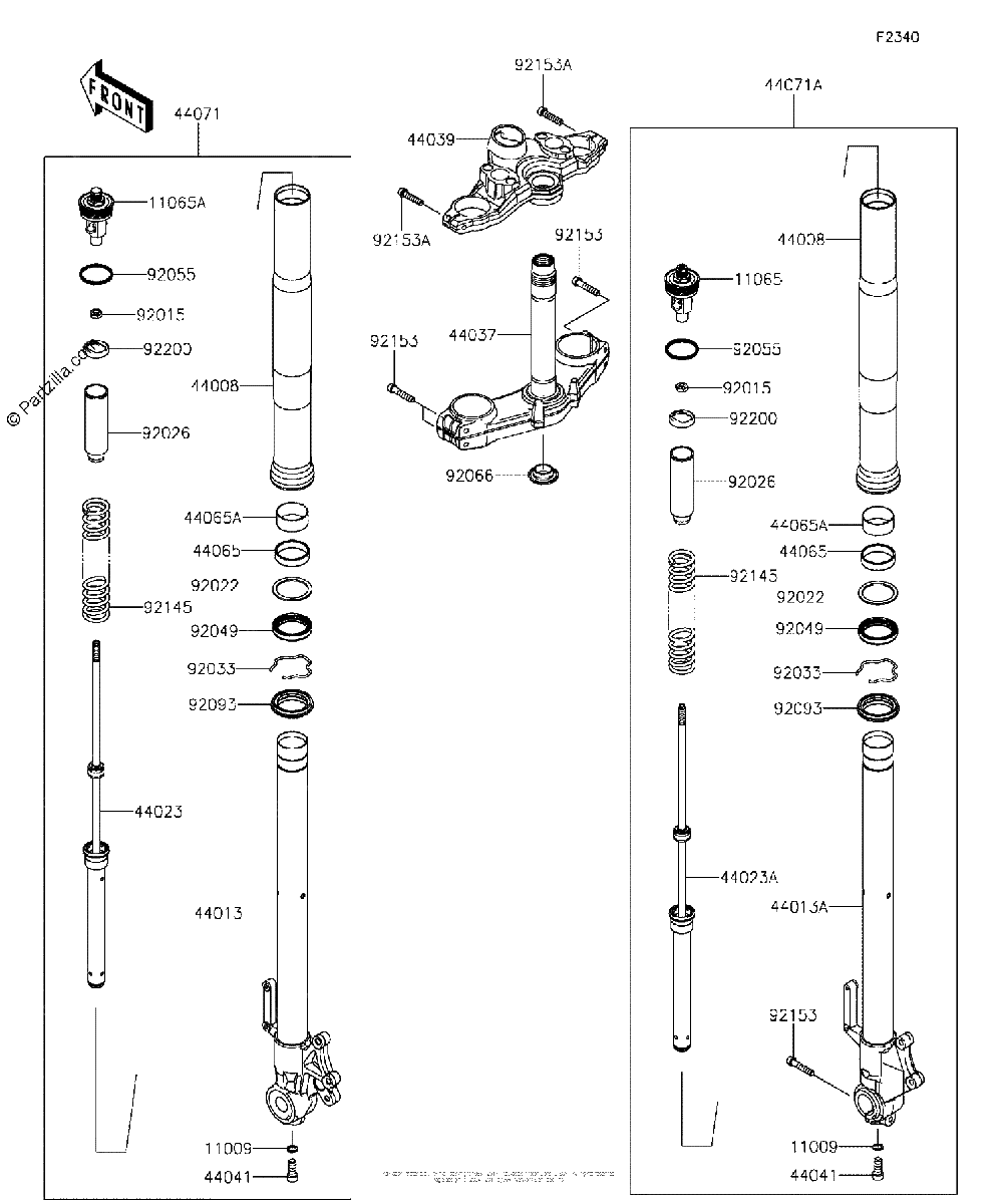 Diagrama de FRONT FORK