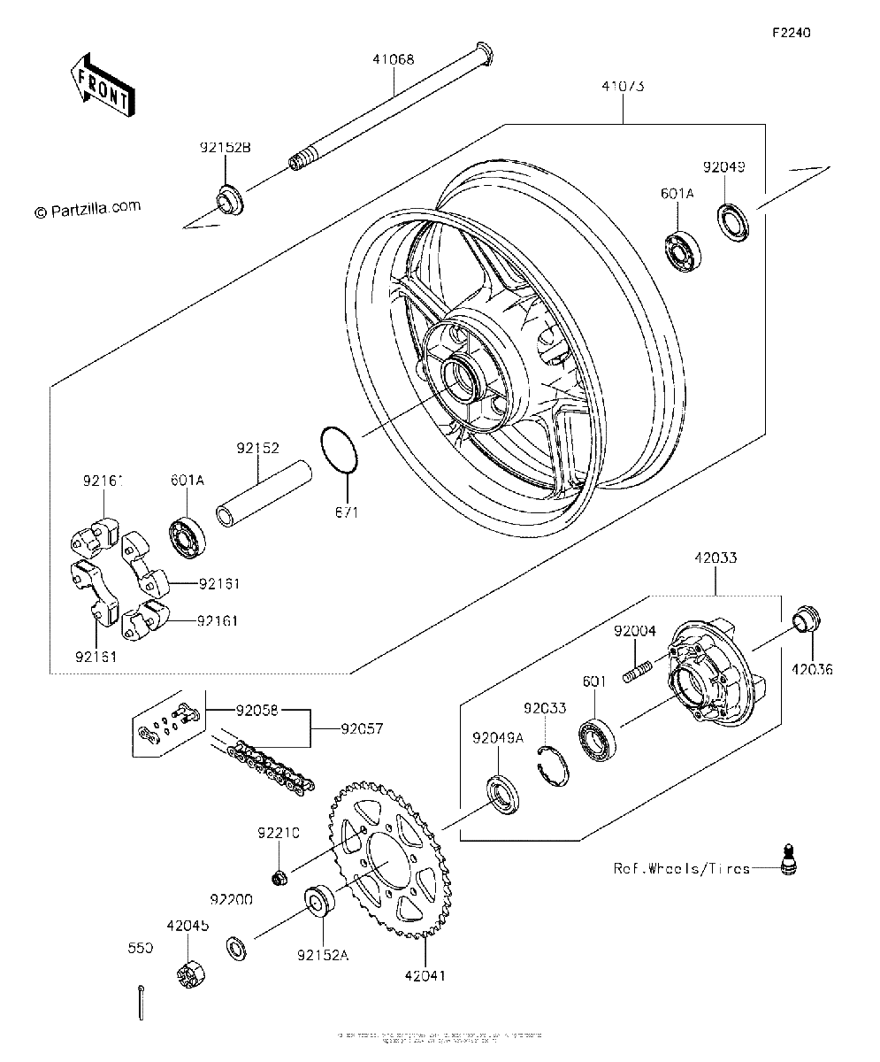 Diagrama de REAR HUB
