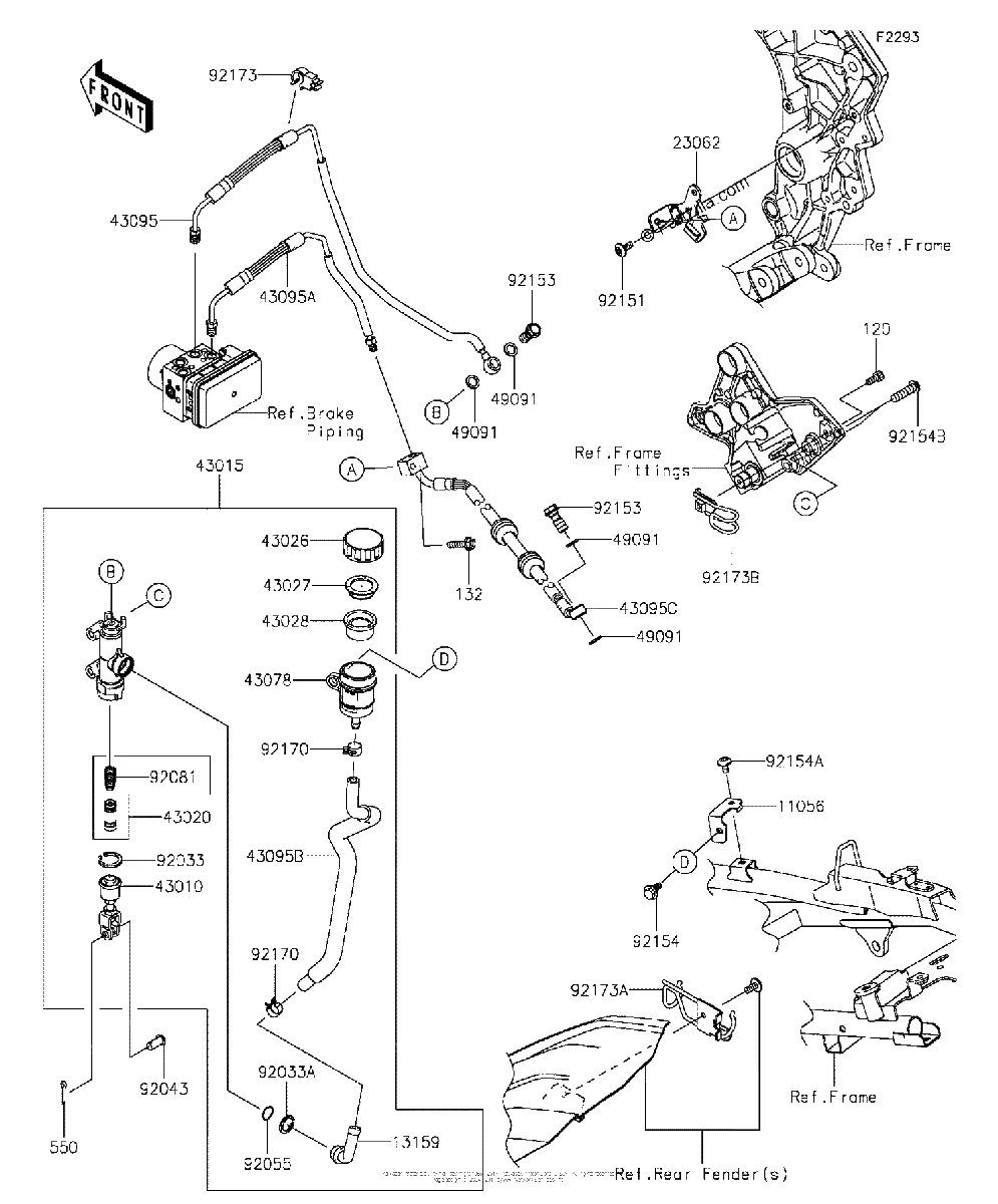 Diagrama de REAR MASTER CYLINDER