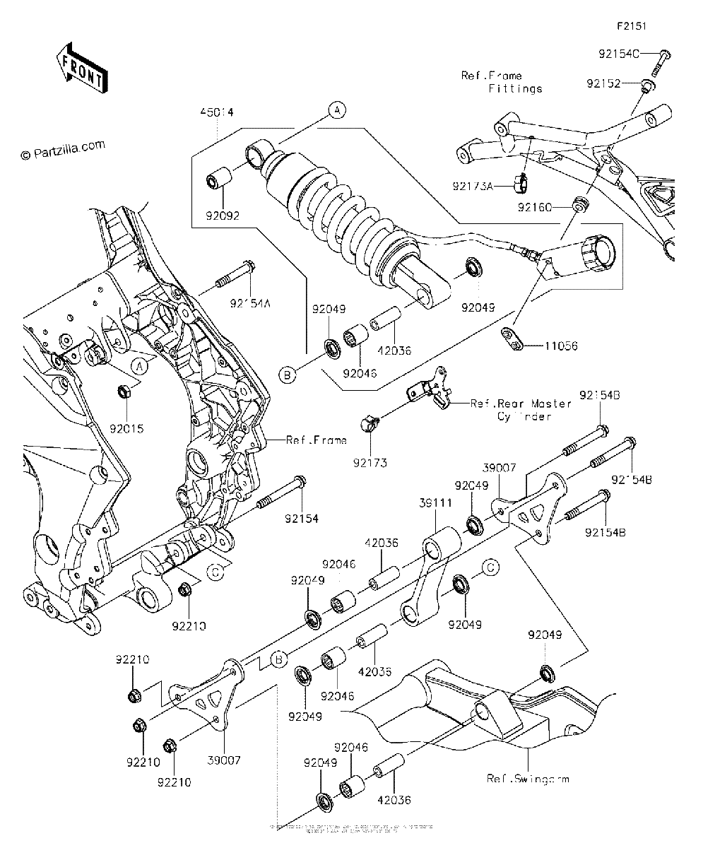Diagrama de SUSPENSION SHOCK ABSORBER